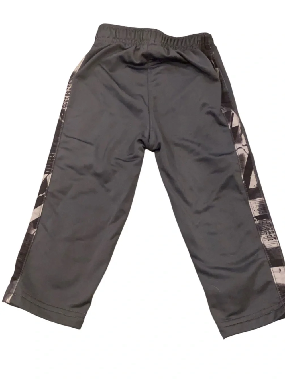 Nike Kids Charcoal Gray and Neon Yellow Two-Piece Tracksuit Set - Picture 3 of 8
